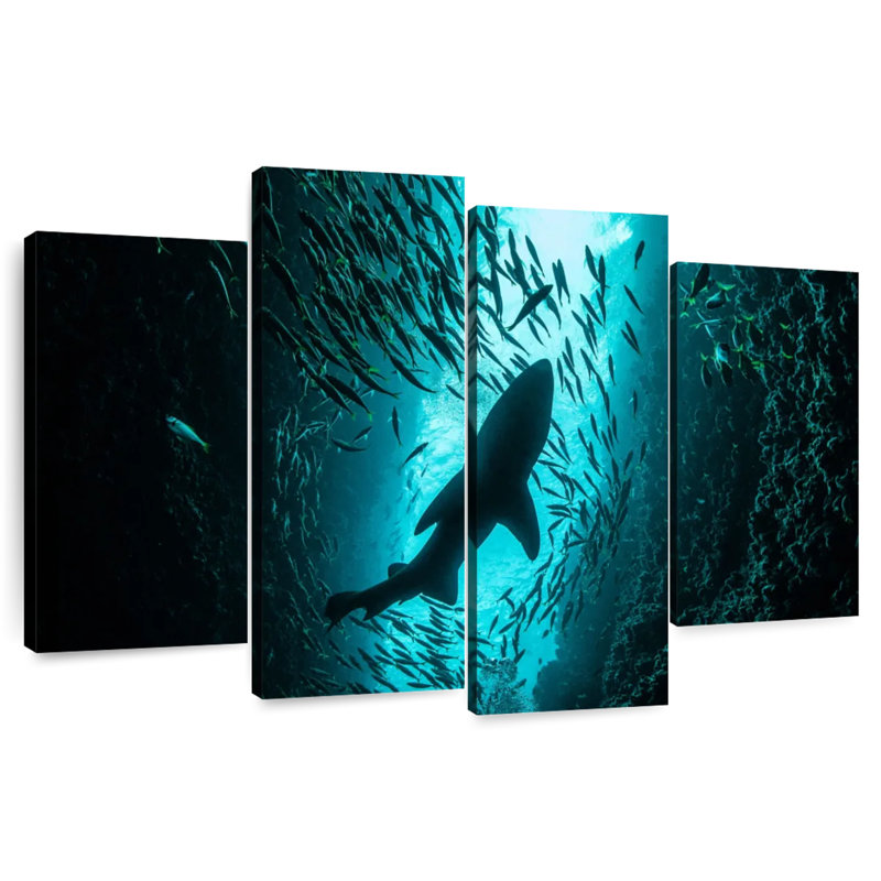 Shark Depth, 54" H x 84" W