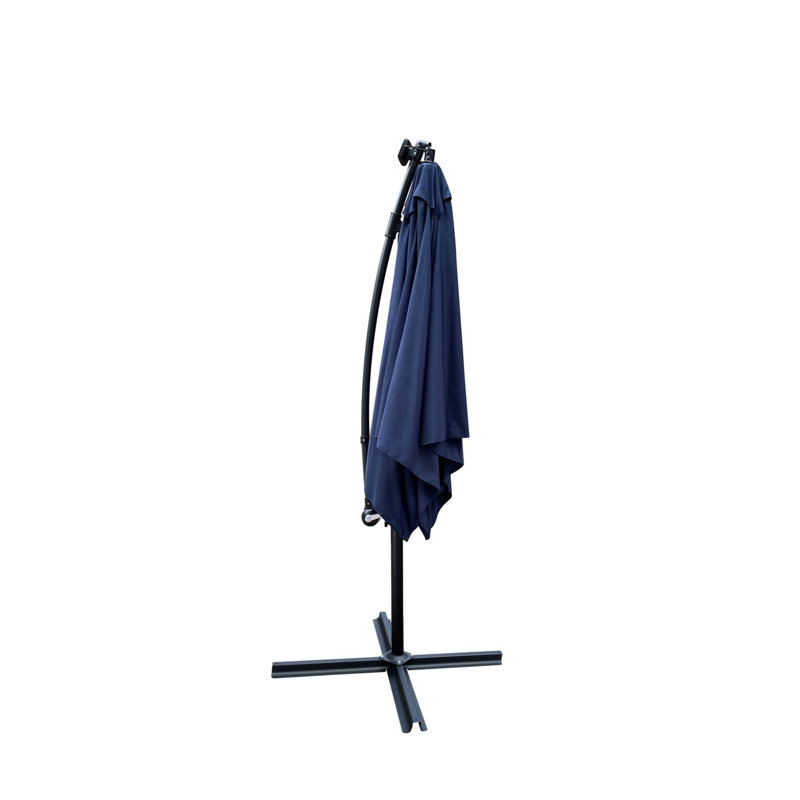 Parasol d'extérieur à énergie solaire à DEL, Marine, 98.4" W x 98.4" D