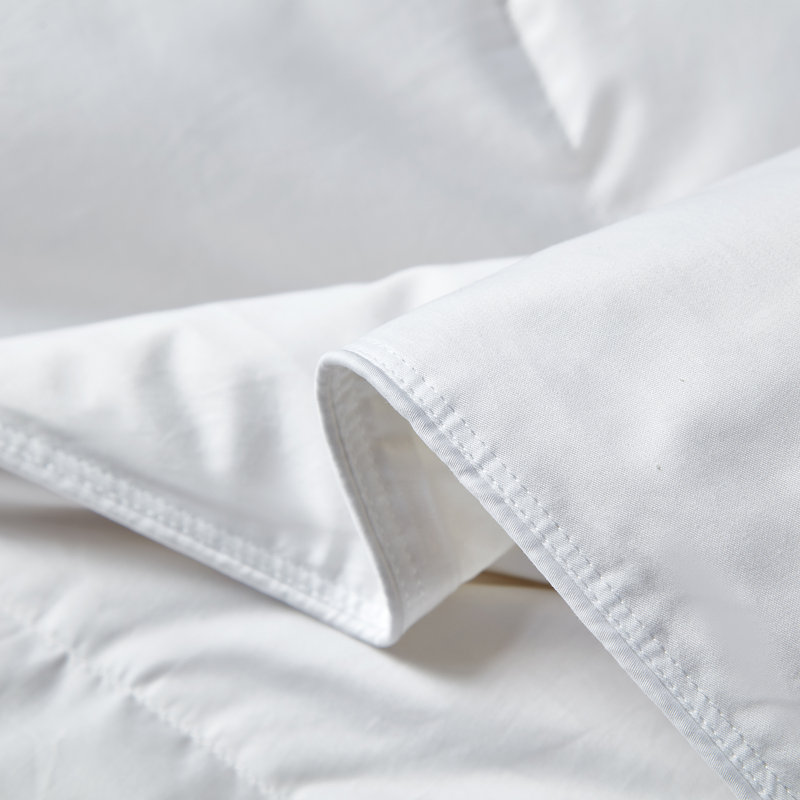 Twin White Cotton Down Reversible Bedspread