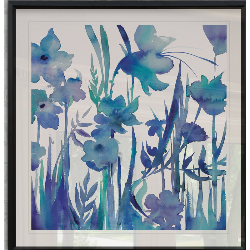 Après-midi indigo I - reproduction de cadre photo, H 30,5 po x l 30,5 po x P 1,5 po