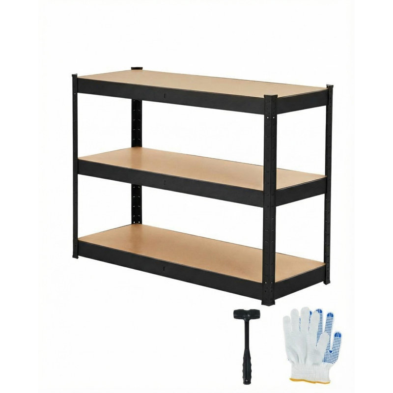 Étagère de garage robuste à 3 niveaux en métal, support de rangement réglable, capacité de charge de 1320 lb, assemblage facile pour le sous-sol, le garde-manger et le garage