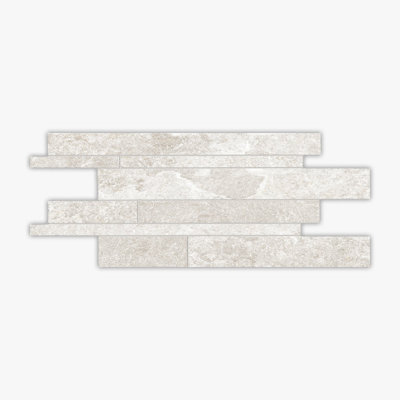 Rosetta Pearl Matte Linear Pattern Porcelain Mosaic