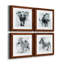 Proud Elephant - ensemble de 4 photos sur toile tendues-2050339036-2050339039