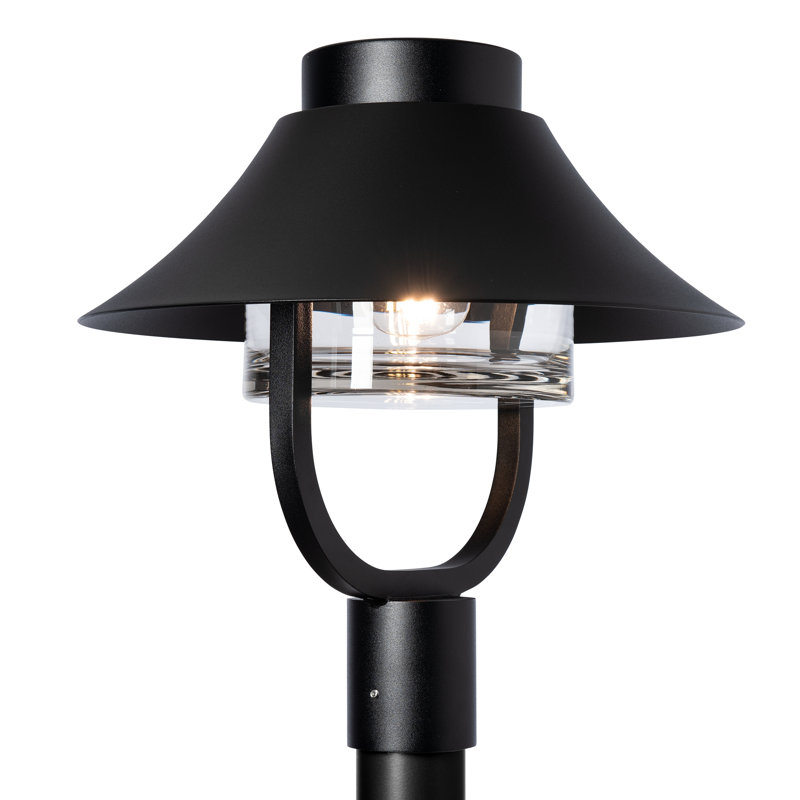 Stowe Outdoor Lantern Post Light, Coastal Black