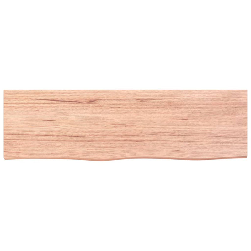 Adrinna 100cm Solid Wood Bathroom Vanity Top, Light Brown