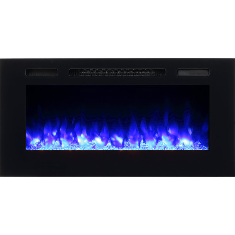 Foyer électrique encastré 40 po Puraflame Alice, 2" H x 40.5" W x 6" D