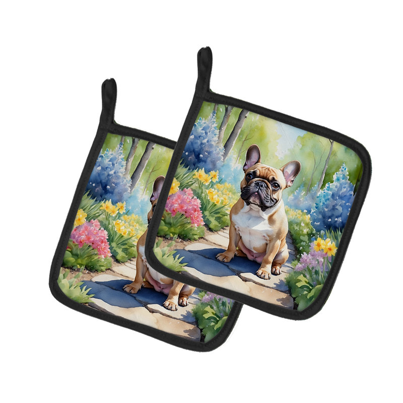 Caroline's Treasures Floral Polyester Potholder Set