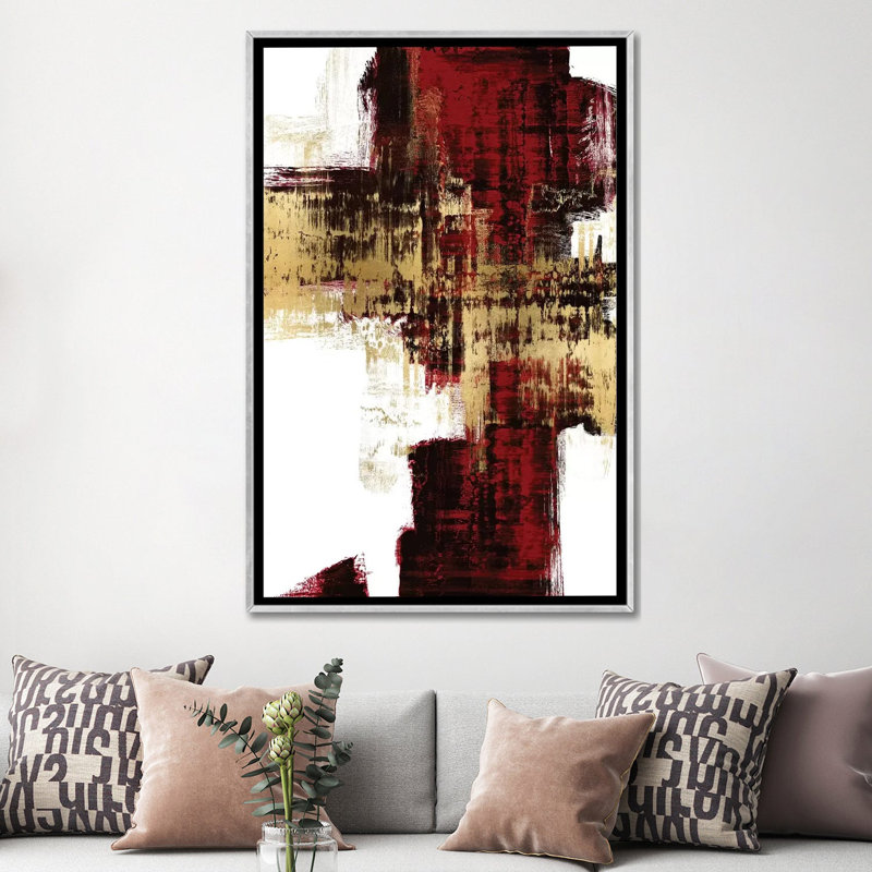 "Point of View" par Amira Rahim, reproduction d’art, Toile avec cadre argenté, Pas de tapis, H 60 po x l 40po x P 1,5 po