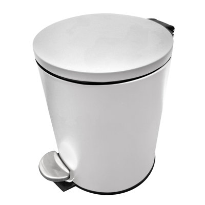 Stainless Steel Step On Kitchen Trash Can - 1.3 Gallons