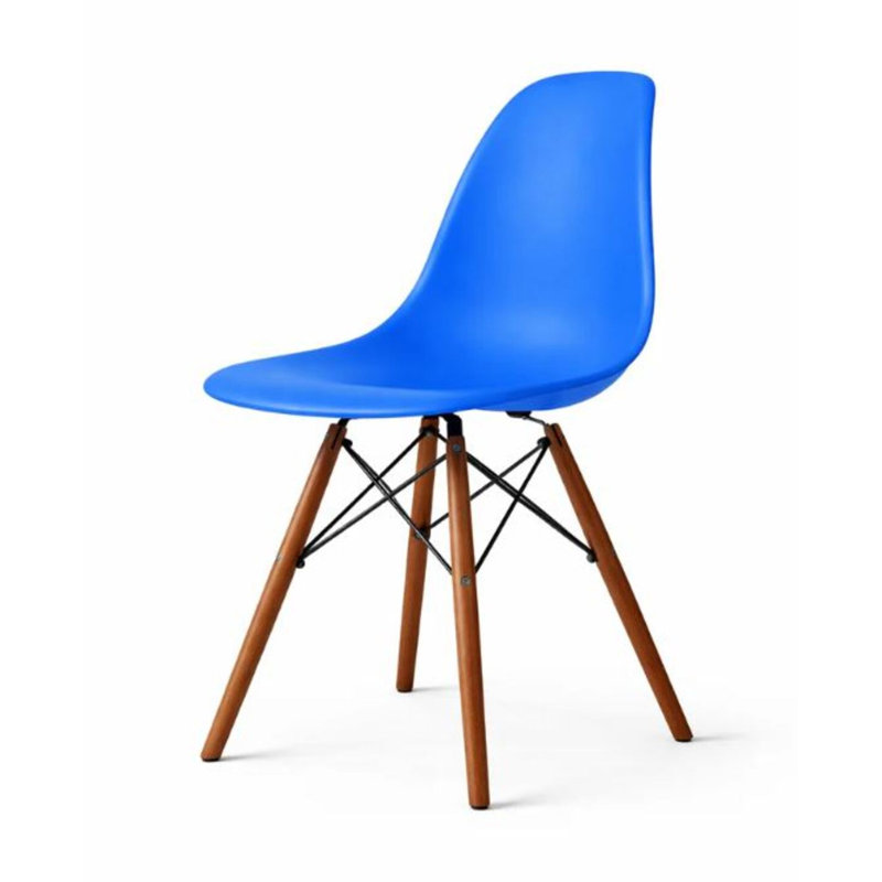 Chaise d'appoint en plastique Olimpo, 4, Bleu