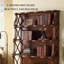 Bibliothèque vintage en bois massif