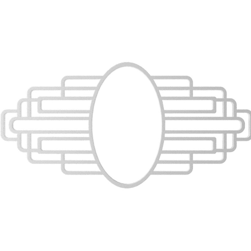 Médaillon de plafond en PVC Elizabeth, H 10 po x l 20 po x P 0,5 po, Inachevé