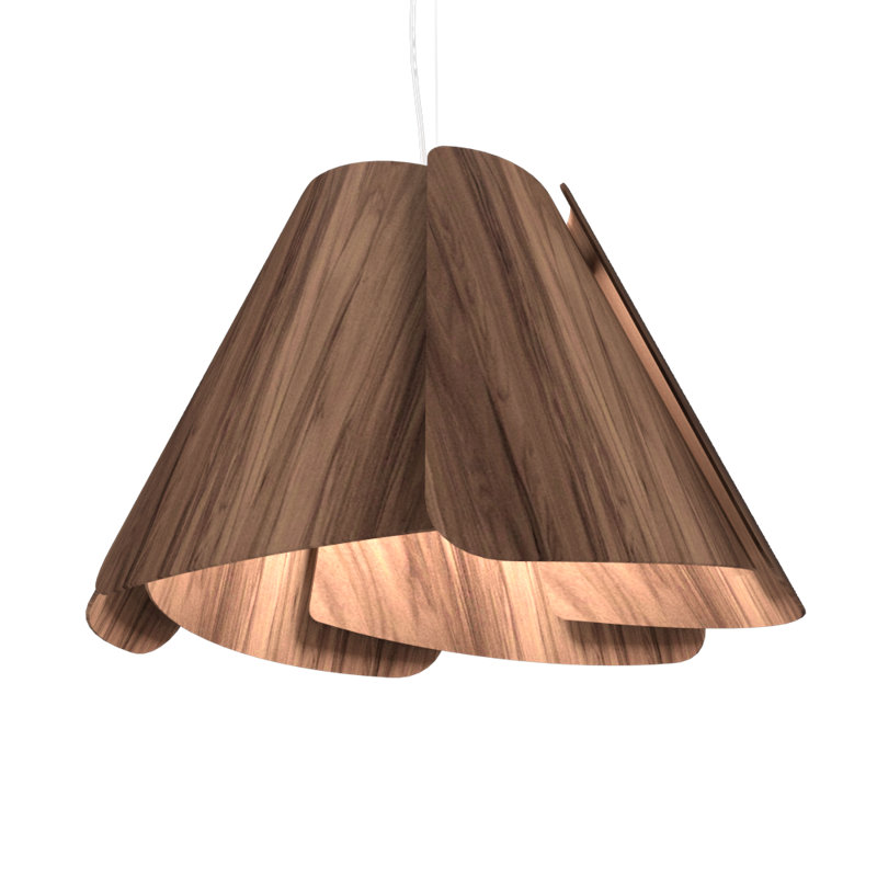 Fuchsia 1 - Light Pendant, American Walnut