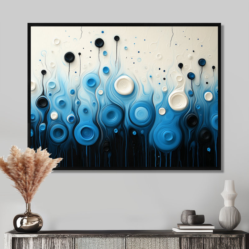Peinture Whisnant, H 30 po x l 40 po, Picture Framed, Noir