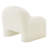 Mina Faux Fur Accent Chair In White-567561117