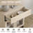 4 In 1 Multifunctional Sideboard Buffet Cabinets With 8 Glass Doors And 4 Drawers, Modern Sideboard Credenza With Metal Base, Coffee Bar Storage Cabinet For Living Room, Kitchen-1997138967-2004933304