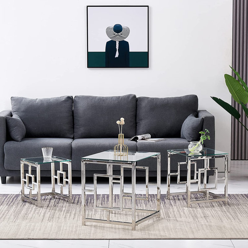 Table basse Esmee, Argent