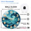 Horloge murale en verre 12 po