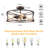 Mccune 4-Light 17'' Caged Drum Semi Flush Mount