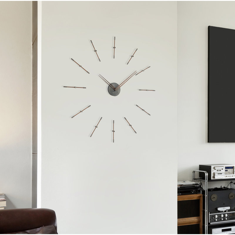 Merlin Wall Clock, Polished Brass