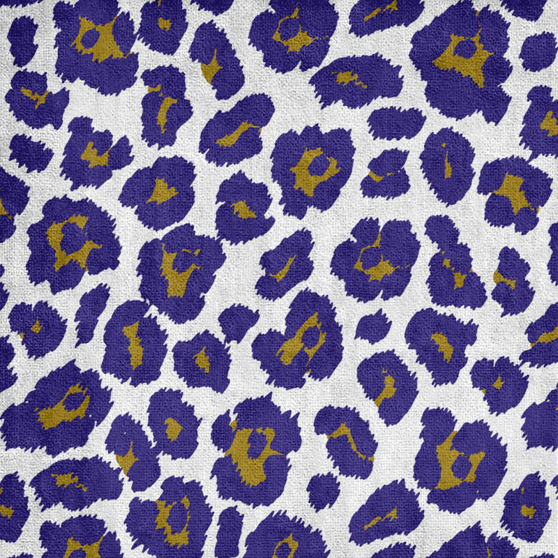 Lucida Bath Towel, Polyester/Cotton Blend, White/Metallic Gold/Purple
