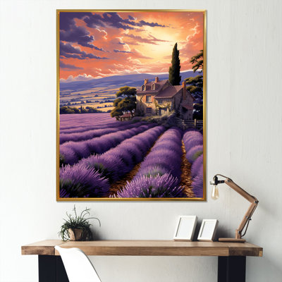 Lavande des champs de Provence I - reproduction sur toile