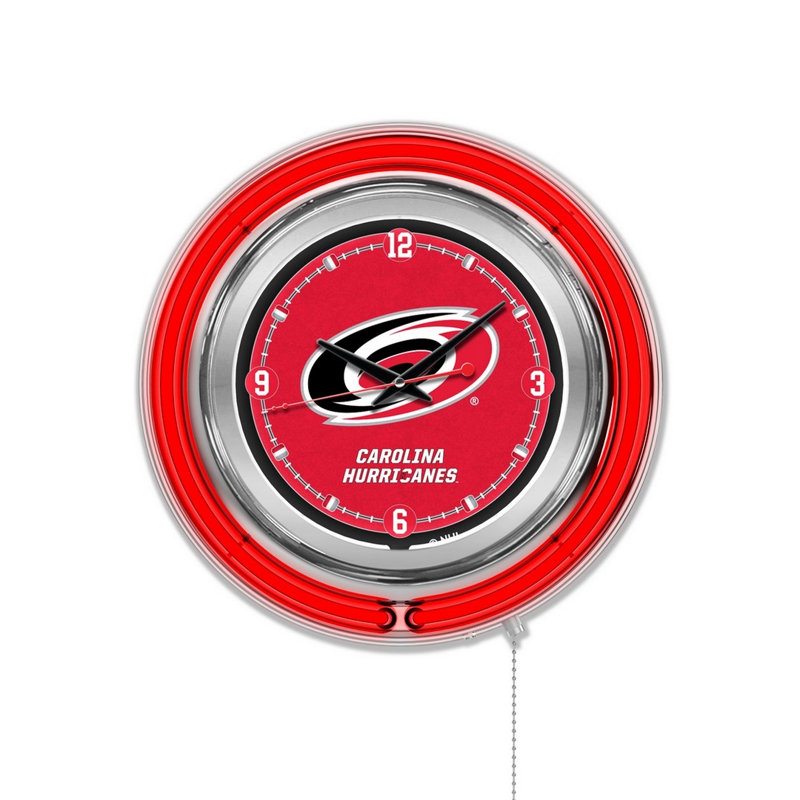 Horloge murale 15" nhl, Carolina Hurricanes