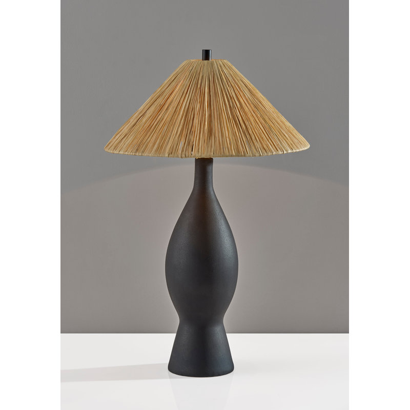 Maren Table Lamp, Black, Black