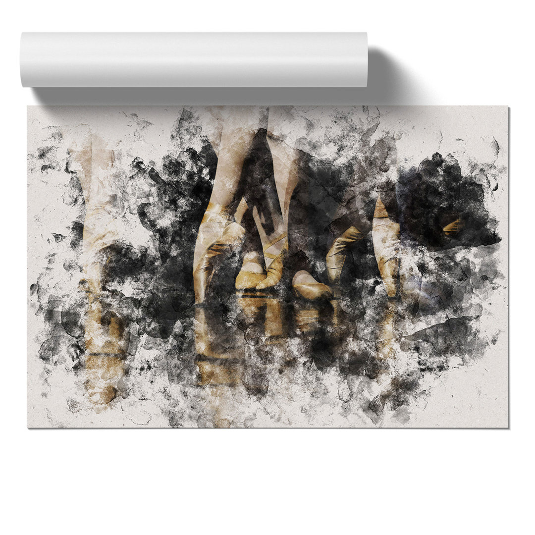 The Ballet Dancers Watercolour - Frameless Print