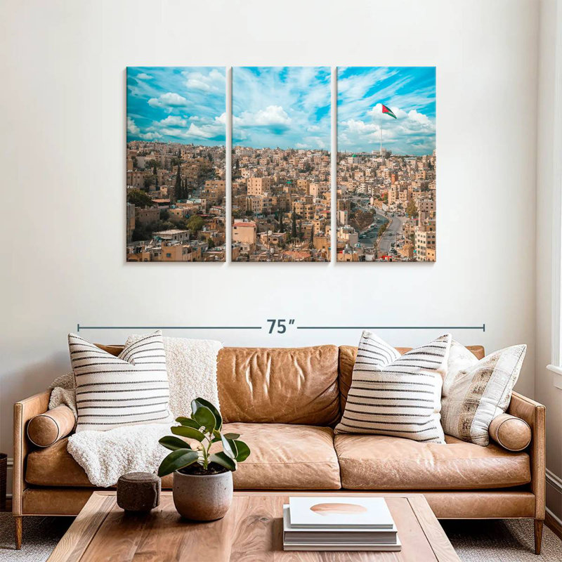 Rorry Amman Jordan Skyline, 36" H x 57" W