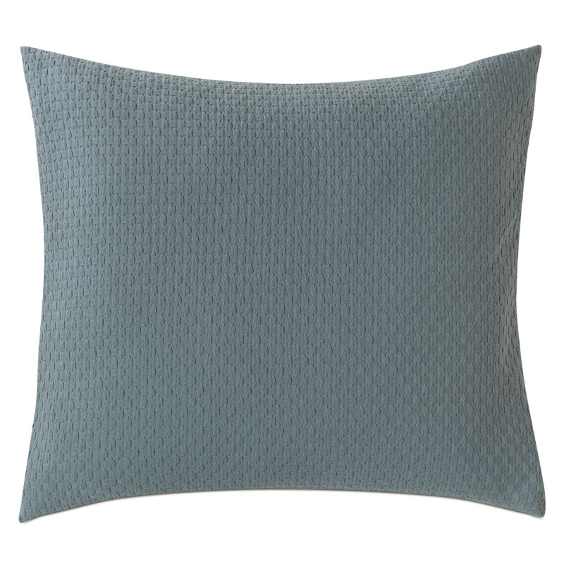 Tegan Matelasse Sham, Teal, Euro 