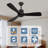 52-Inch Wood Ceiling Fan Without light