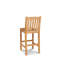30" Teak Patio Bar Stool