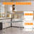 60x12" Stainless Steel Double Overshelf, Heavy-Duty Adjustable Metal Shelves for Prep & Work Tables