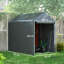 1.2 x 1.8m Garden Storage Shed Tent Large Door Dark Grey