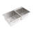 Modern Minimalist Rectangular Stainless Steel Dual Bowl Countertop Drop In Kitchen Sink-122722935