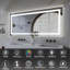 Super Bright Front & Back LED Lighted Anti-Fog Tempered Glass Bathroom/Vanity Mirror-52929273