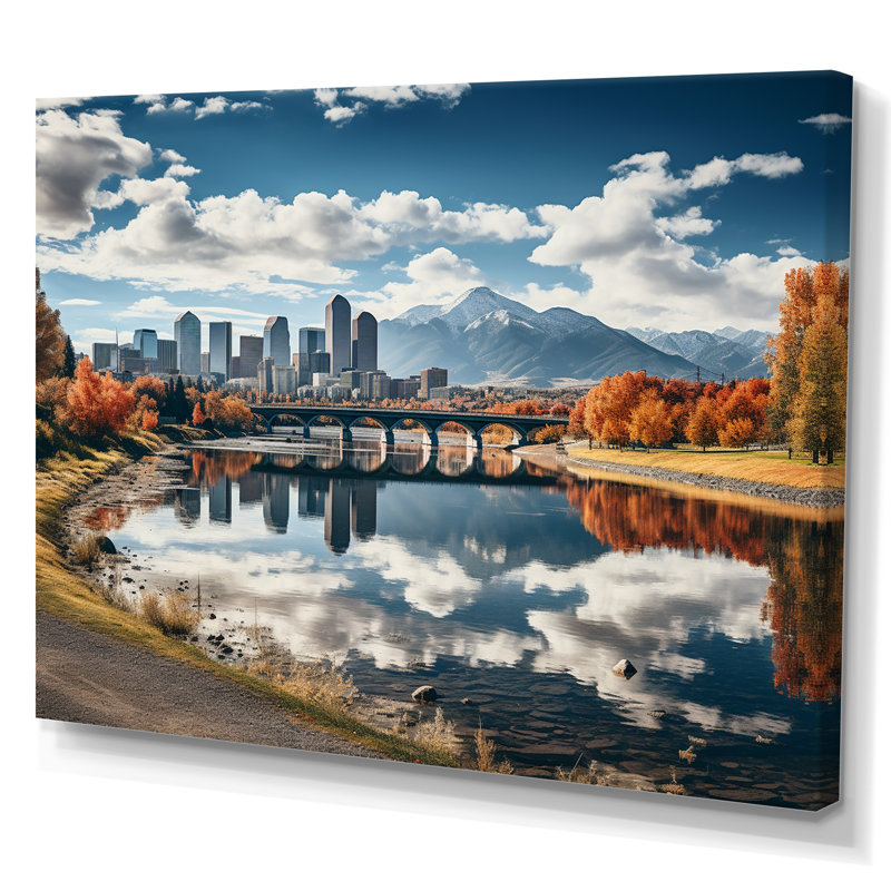 Denver, la majesté des montagnes Rocheuses I, H 24 po x l 32 po x P 1 po, Toile tendue