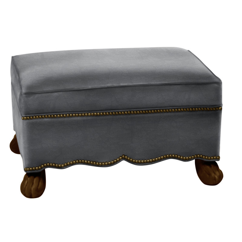 Ottoman, Performance Twill Natural, Brushy Bayou