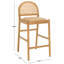 Ottavia Rattan And Leather Counter Stool-915515855
