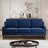 Modern 3 Person seat Sofa Couch with Scooped Armrest/Wood legs,for Livingroom Bedroom-1555552304