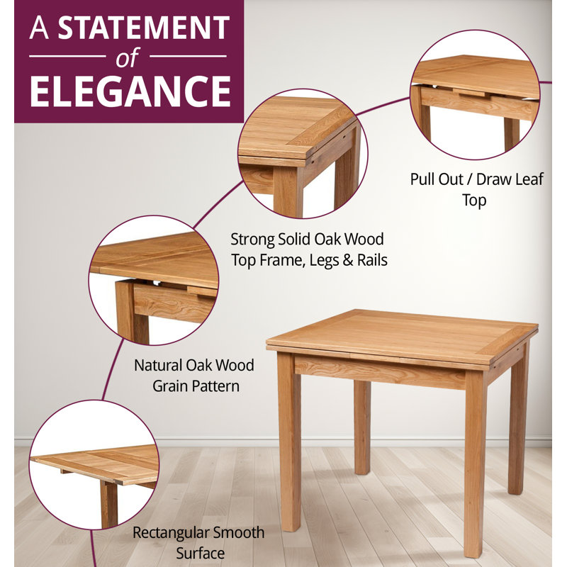 6 - Person Solid Oak Dining Set