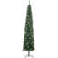 Arbre de Noël 9,5 pi avec des branches réalistes, des pommes de pin et une base en métal pour les espaces compacts-1262223977