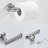 Sus304 Stainless Steel Bathroom Hardware 3, Brushed Nickel, Bath Shower Fixtures  Toilet Paper Holder, Towel Bar, Robe Hook Dependable  Robe Hook, Toilet Bar-1422908276