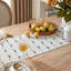 Boho Table Runner 72 Inchs Long For Modern Farmhouse Room Home Decor, Blue And Beige Coffee Table Runner, Natural Cotton Woven With Tassels Neutral, For Kitchen Dining Table Décor