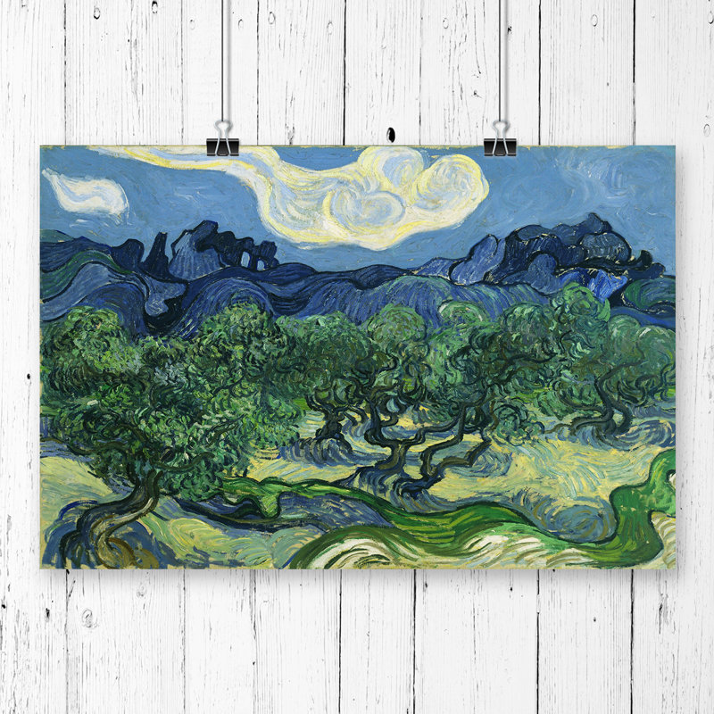 Vincent Van Gogh the Olive Trees - Frameless Print, 33.1cm H x 84.1cm W