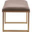 Elle Decor Remi Velvet Bedside Bench, Upholstered Ottoman, Easy Assembly-36518188