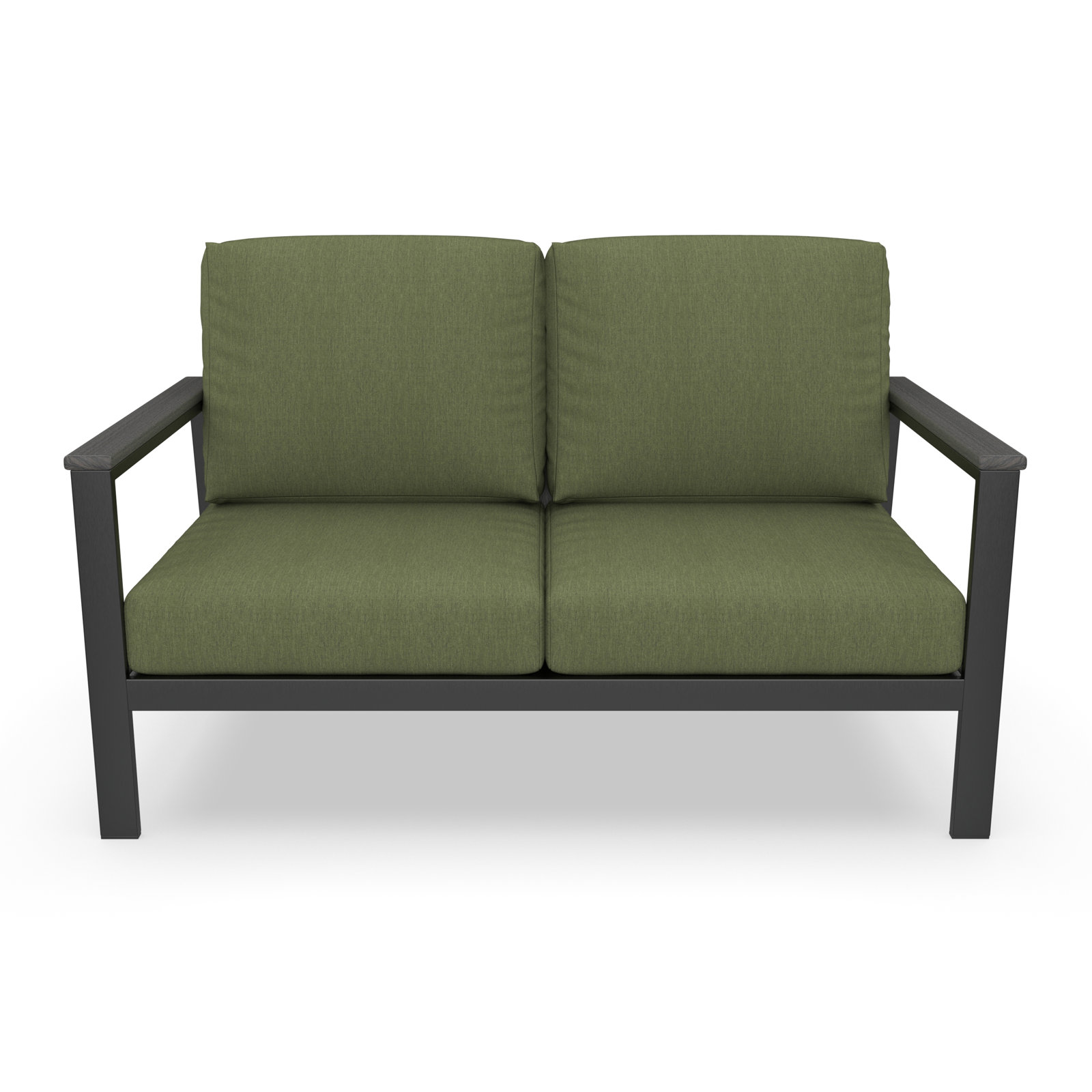 Townsend 55" Sunbrella® Patio Loveseat, Sunbrella Canvas Fern, Gray