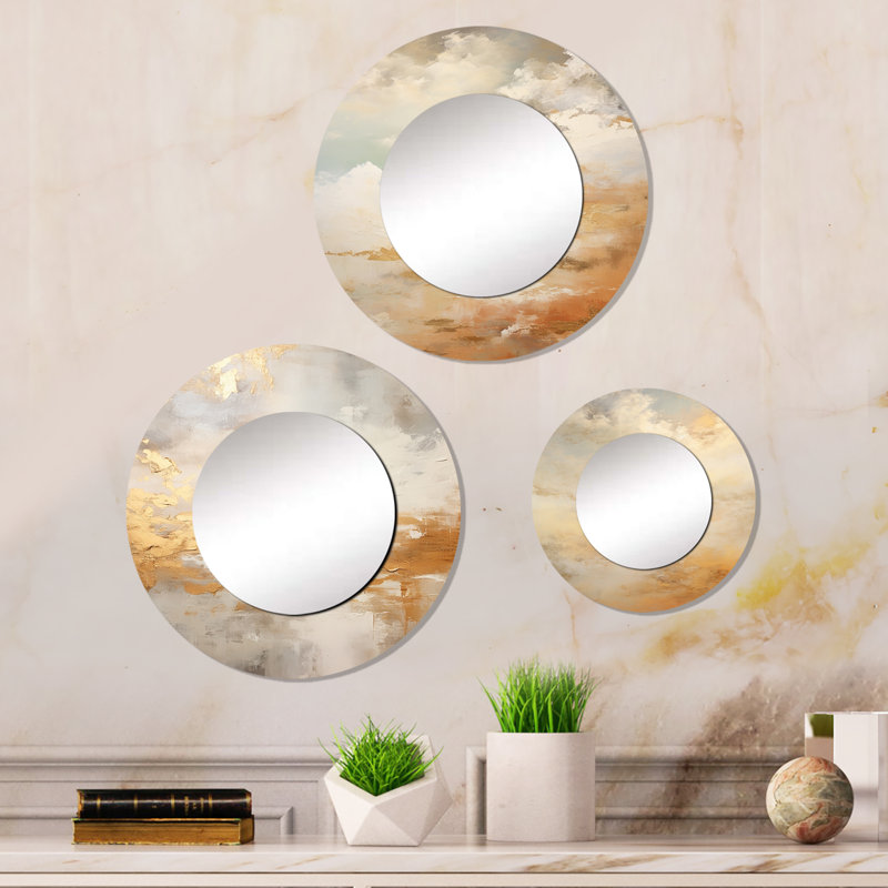 Devaron Metal Round Mirror