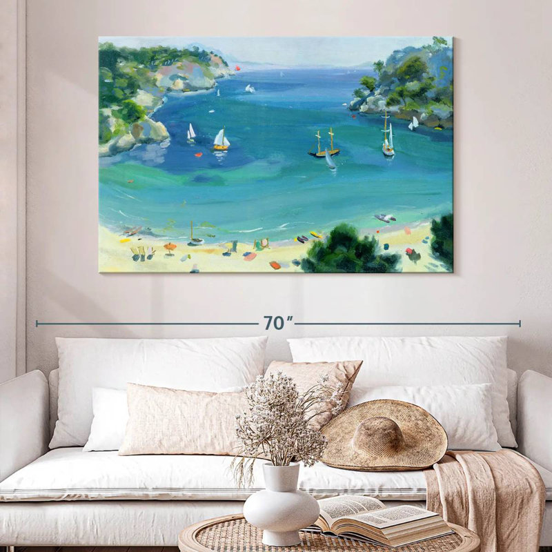 Gillard, Plage de Galdana, Majorque, H 34 po x l 51 po